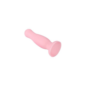 Plug anal ventouse rose pastel taille M 
